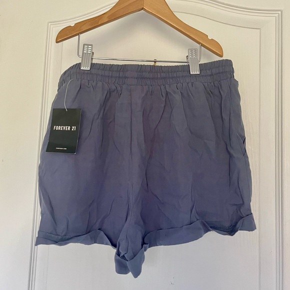 Blue Flowy Shorts - Picture 2 of 5